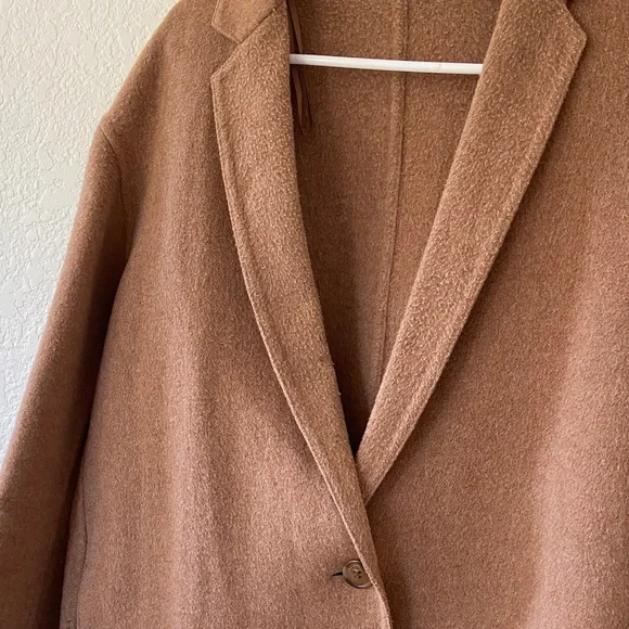 Uniqlo Women's Brown Pea Coat - Picture 2 of 4